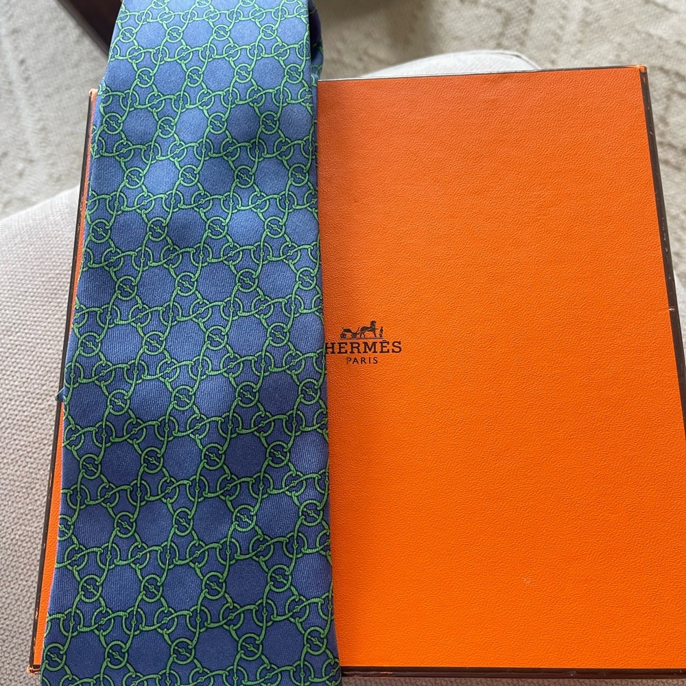 Hermes Silk Tie